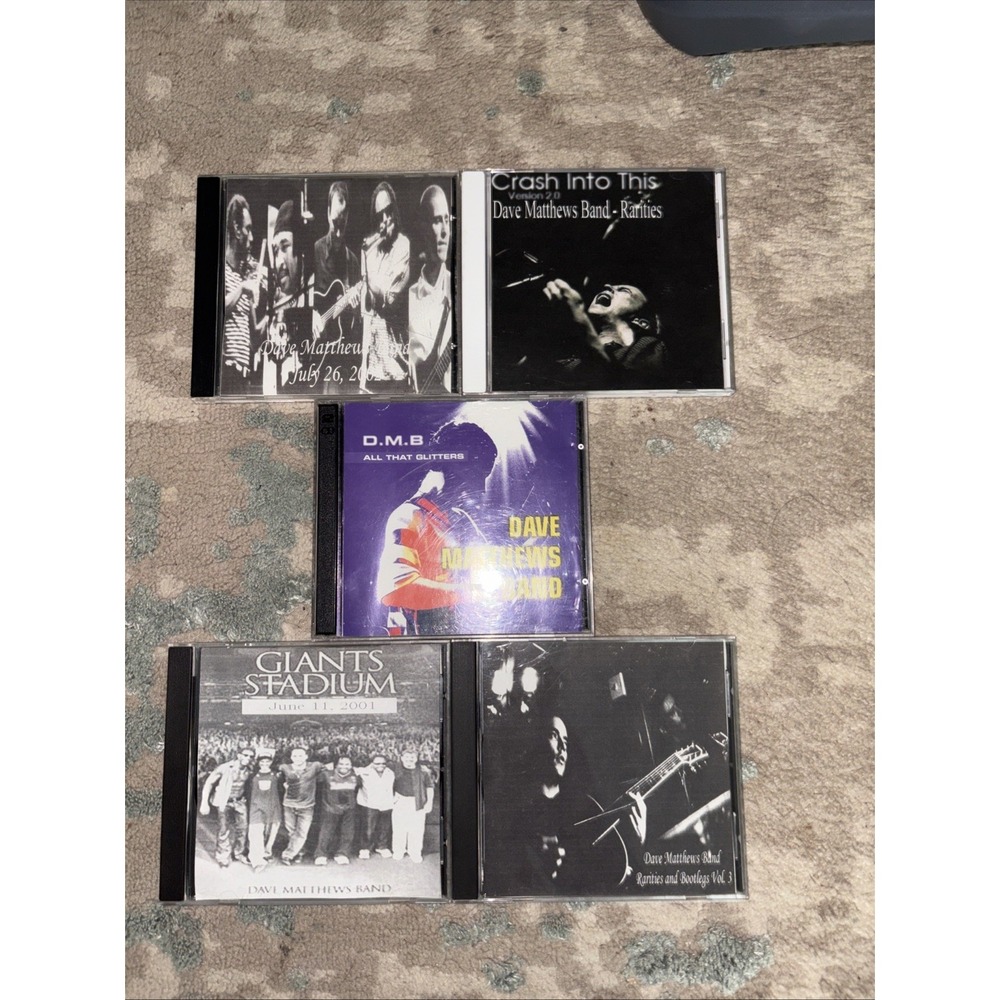 Dave Matthew's Band Mixer Board Cds Rare Lot Of 5 Live Recordings Jam Band 90s